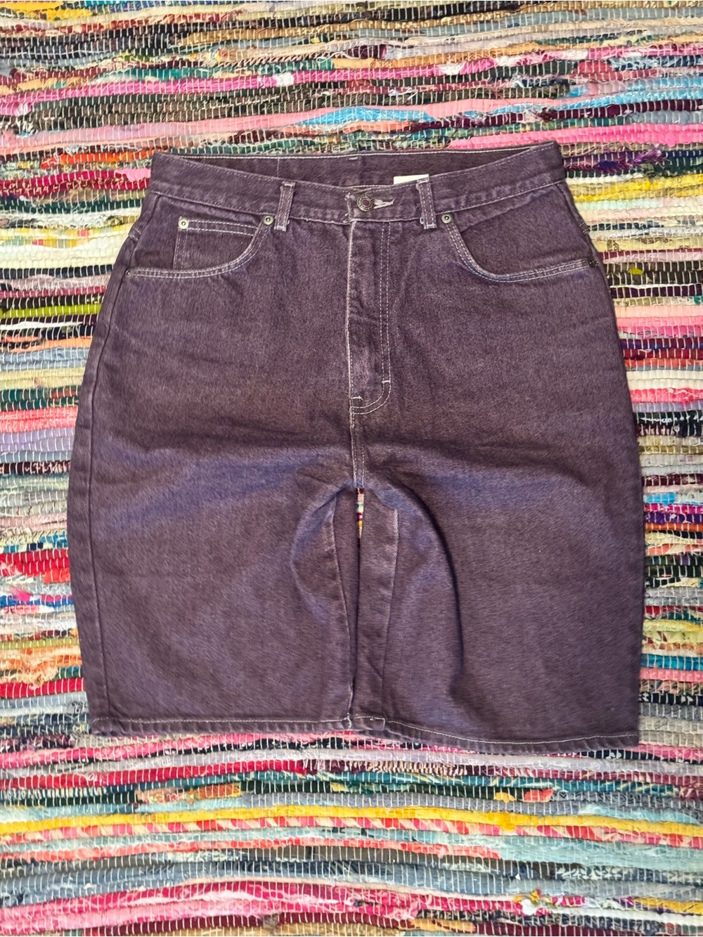 Vintage 90s Bonjour International Purple Denim Jorts